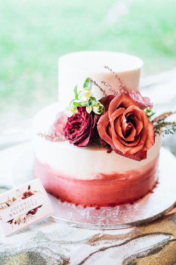 25 Cinnamon Rose Wedding Color Ideas 25 cinnamon rose dusty rose wedding cake