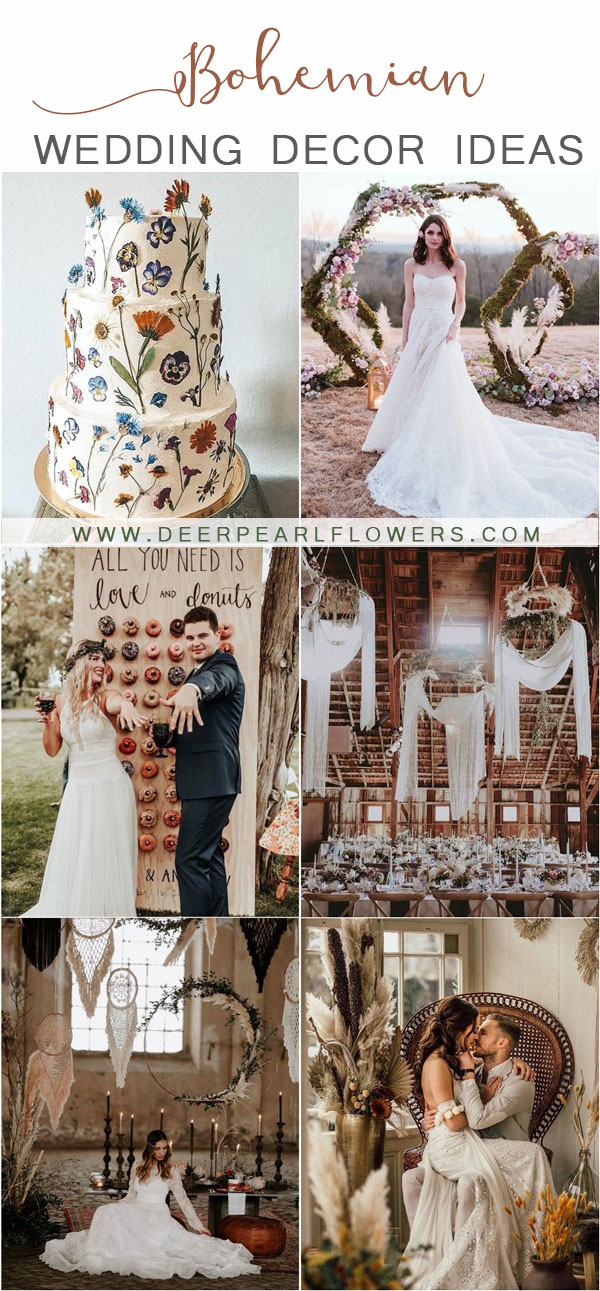 Bohemian wedding decor ideas