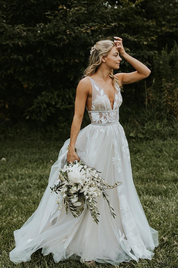 boho greenery wedding bouquet