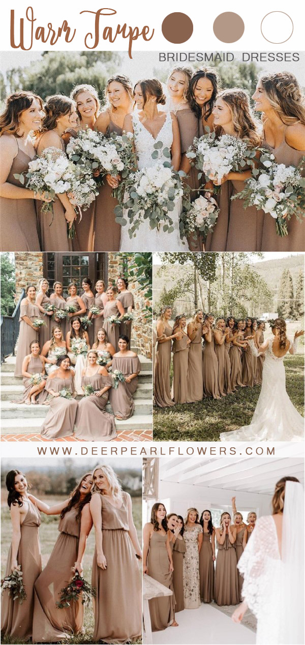 rustic bohemian fall taupe wedding color ideas