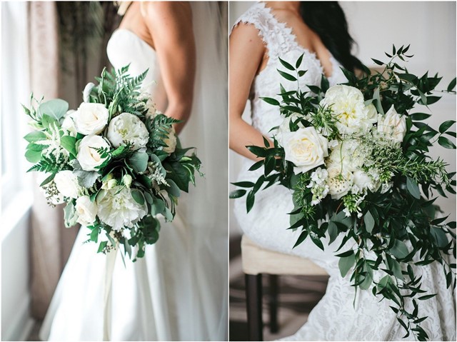 greenery wedding bouquet ideas
