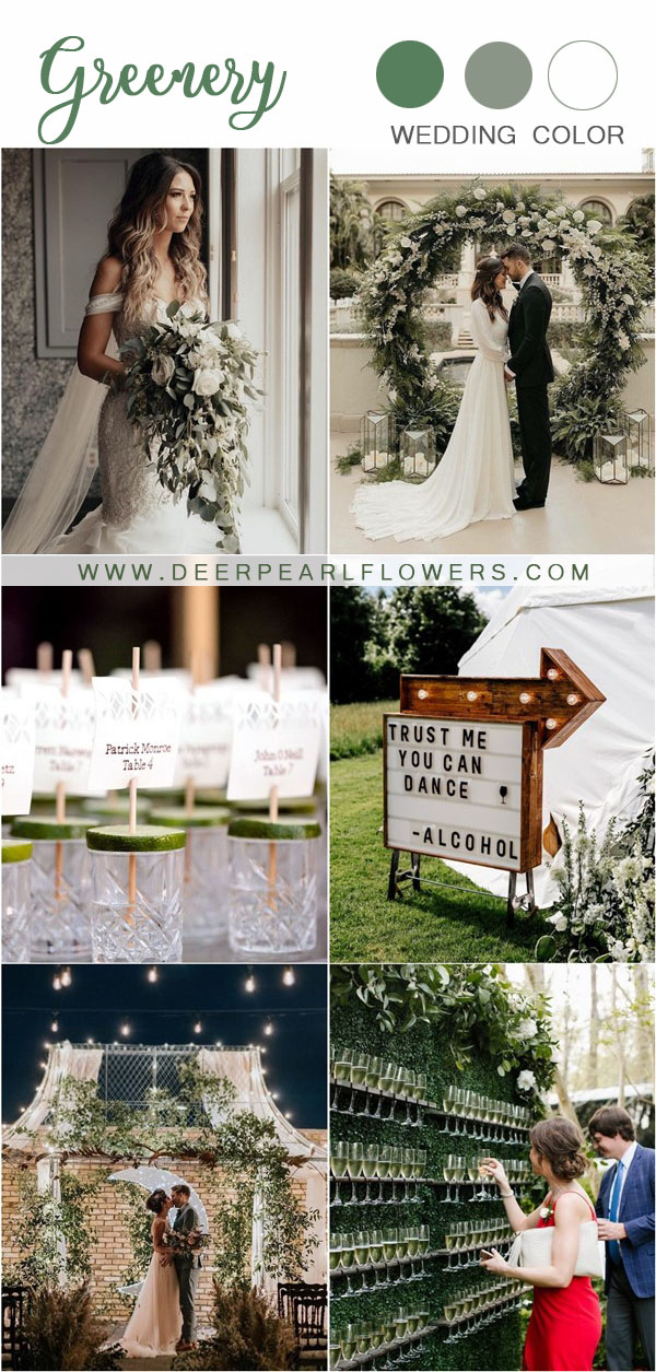 rustic greenery wedding color and decor ideas