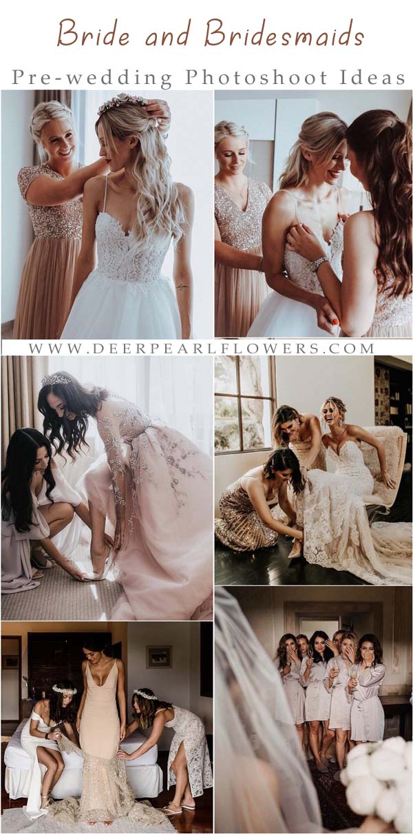 Bride and her Bridesmaids Pre Wedding Photoshoot Ideas3