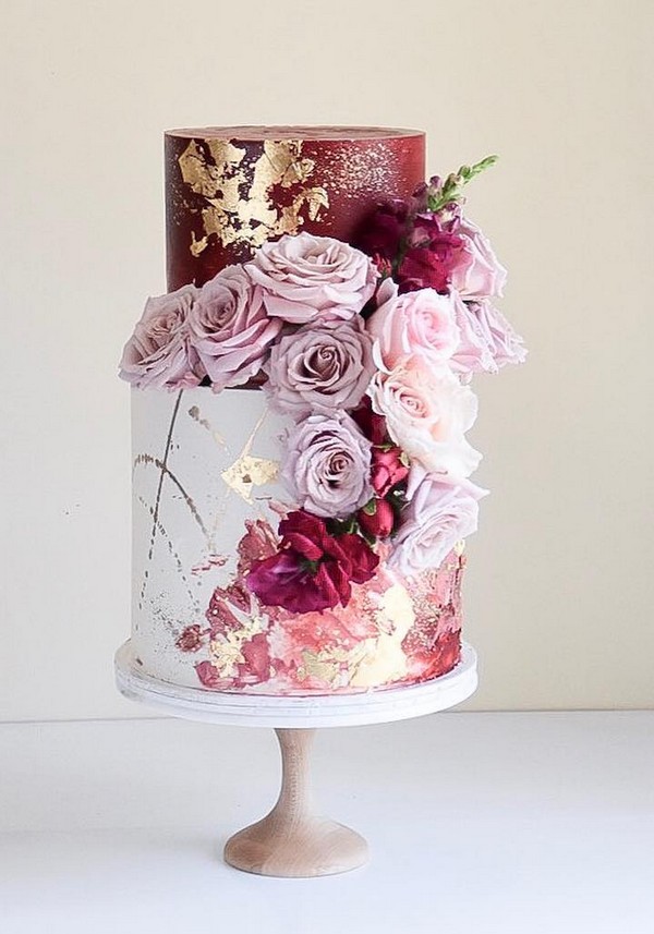Dripped wedding cakes from laombrecreations