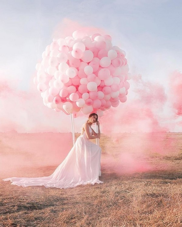 blush pink balloon wedding photo17-1