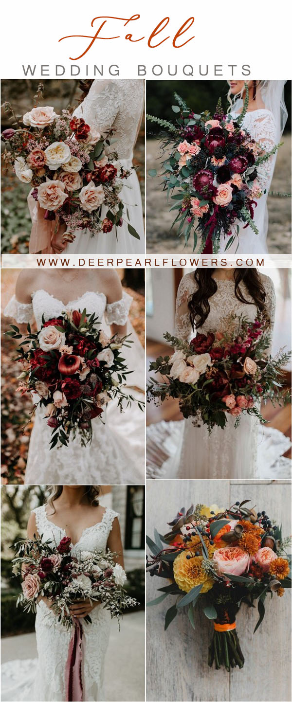 fall wedding ideas-fall wedding bouquets