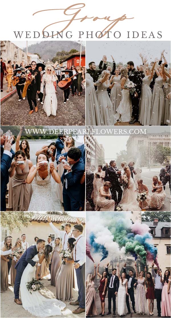 Wedding Photo Ideas with Bridesmaids and Groomsmen