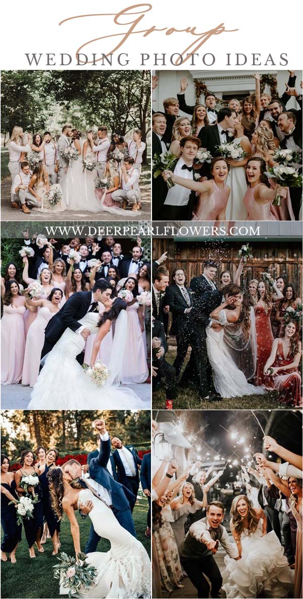 Wedding Photo Ideas with Bridesmaids and Groomsmen