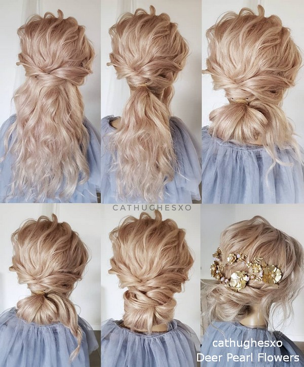 cathughesxo diy wedding hairstyle tutorial