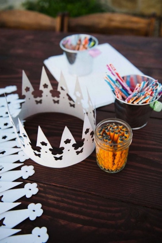 craft kid table idea for a wedding
