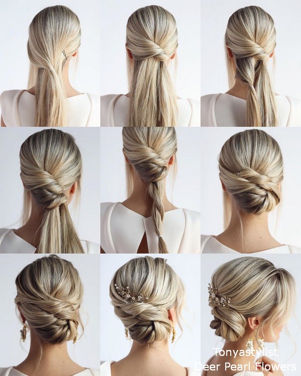 18 Wedding Hairstyles Tutorials for Bridesmaids And Guests 2 tonyastylist diy wedding hairstyle tutorial