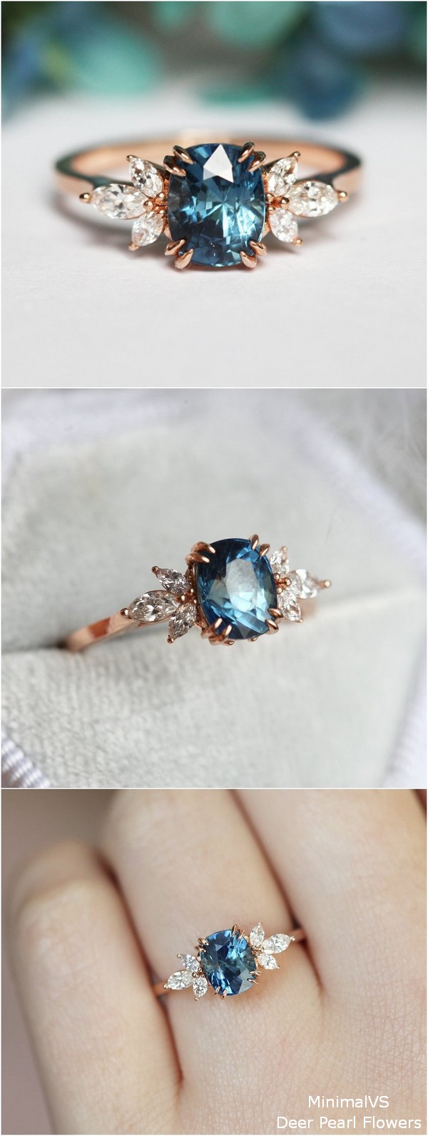 Blue Sapphire Engagement Ring