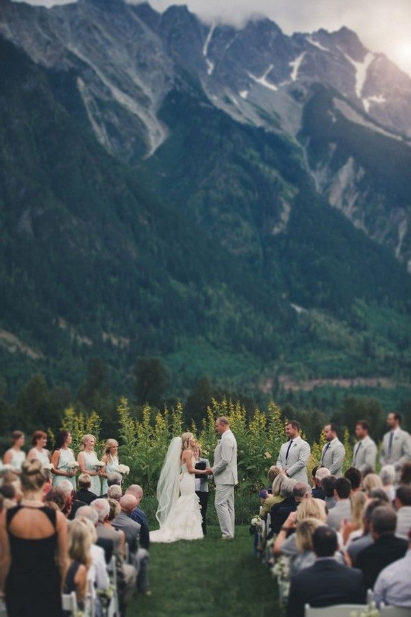 brilliant mountain wedding ceremony ideas