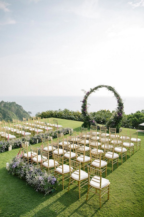 circular floral arch wedding backdrop