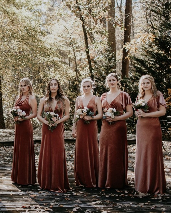 20 Fall Bridesmaid Dress Ideas 2024 9 Jenny yoo mix and matched bridesmaid dresses 3