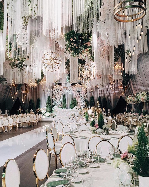 Luxury wedding ceremony and reception decor ideas 1