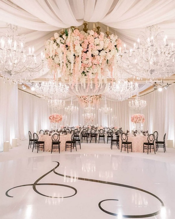 Luxury wedding ceremony and reception decor ideas