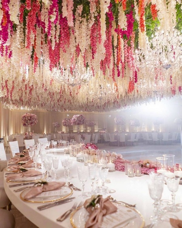Luxury wedding ceremony and reception decor ideas