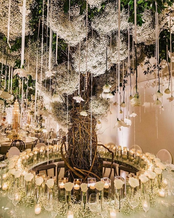 Luxury wedding ceremony and reception decor ideas