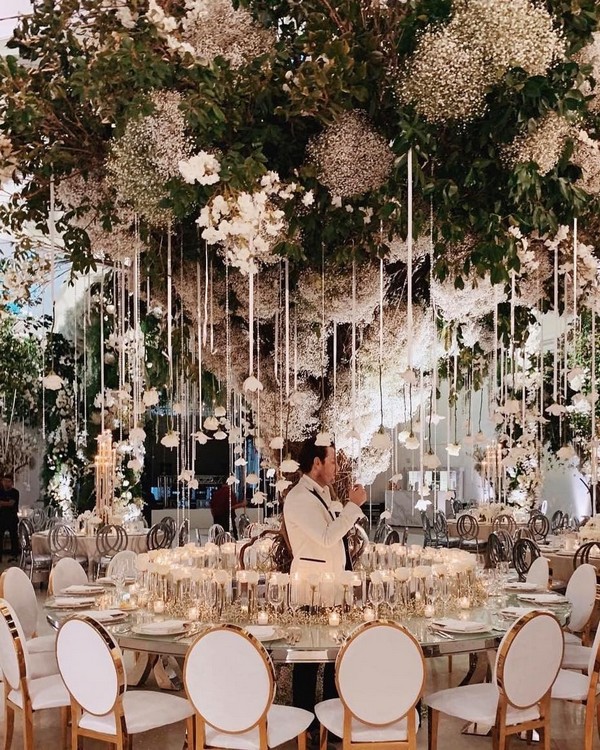 Luxury wedding ceremony and reception decor ideas