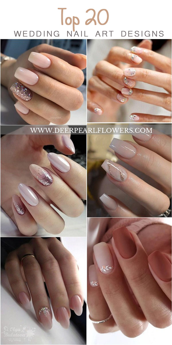 Wedding manicure 💍 Wedding nail art trends for the perfect bridal nails –  ND24 NailDesign