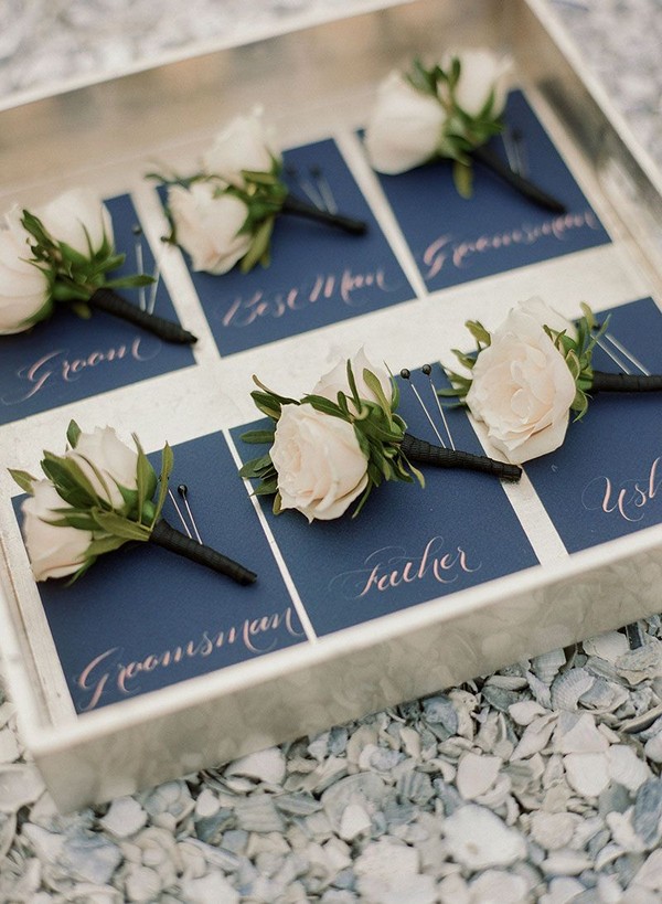 White Rose Boutonniere