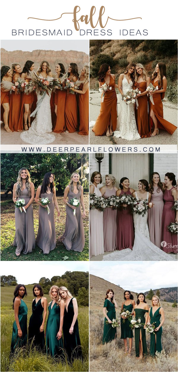 20 Fall Bridesmaid Dress Ideas 2023 | Deer Pearl Flowers