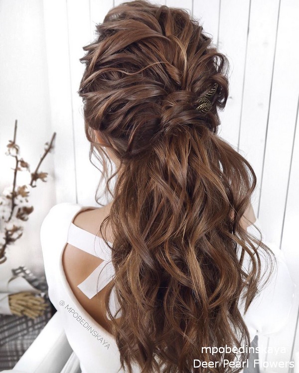 mpobedinskaya half up half down wedding hairstyles