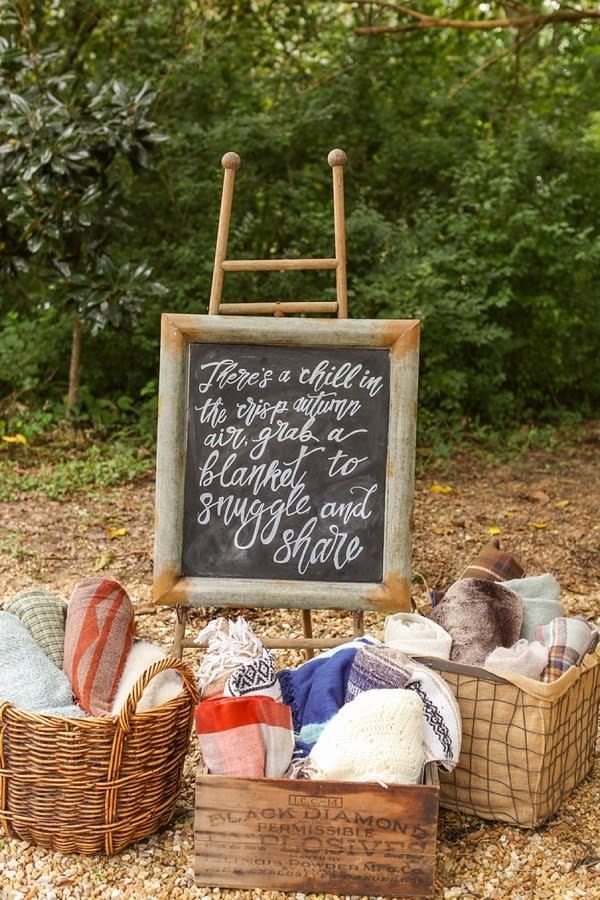 outdoor wedding blankets, sunglasses, umbrellas