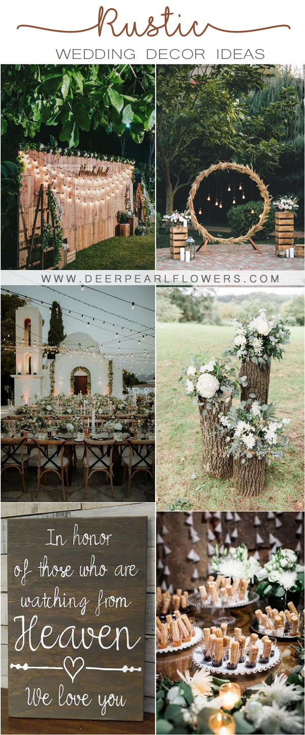 rustic country wedding decor ideas