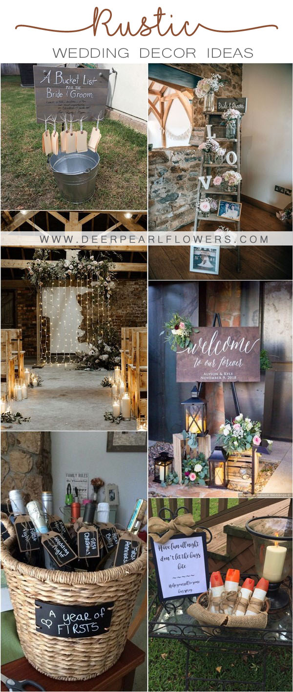 rustic country wedding decor ideas
