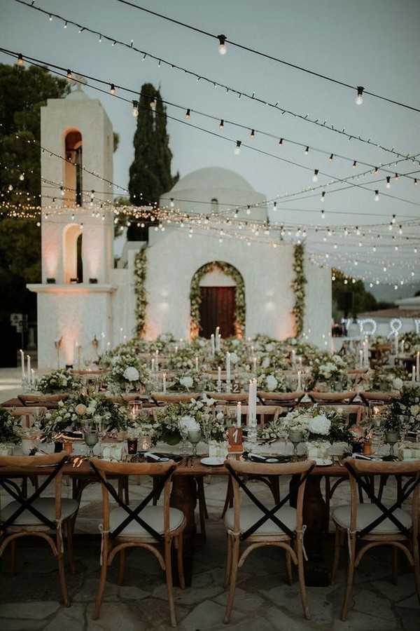 rustic outdoor wedding reception decor ideas