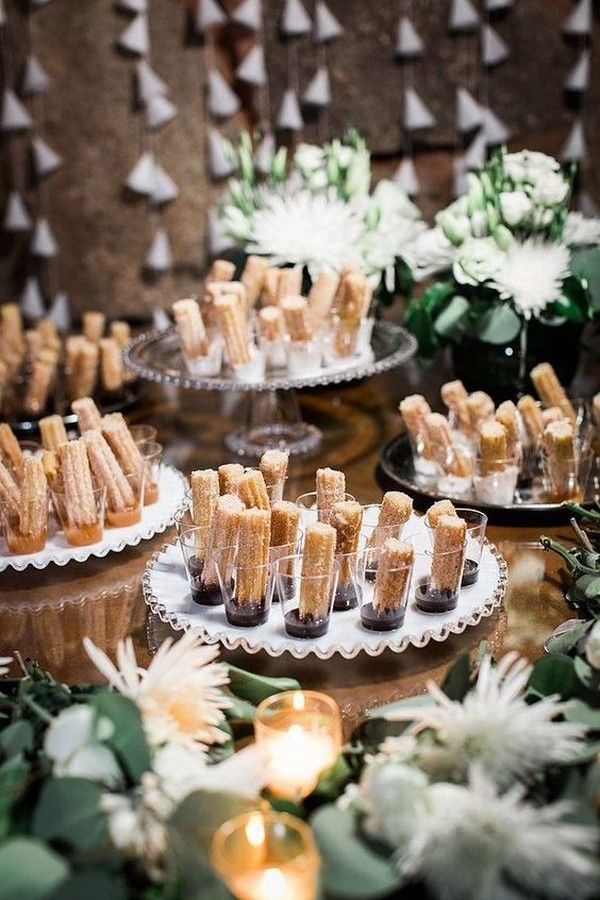 rustic wedding dessert table ideas