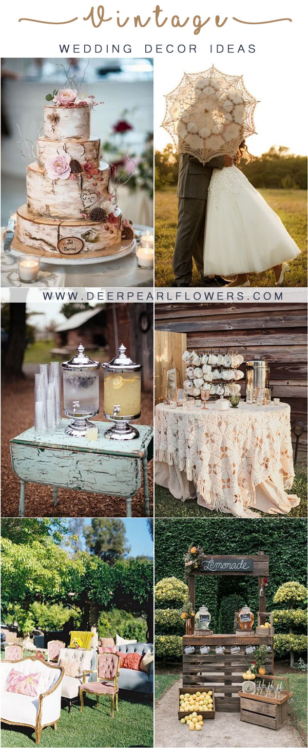 vintage wedding decor ideas