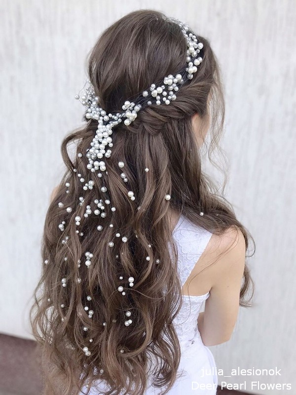 Half up half down wedding hairstyles from julia_alesionok