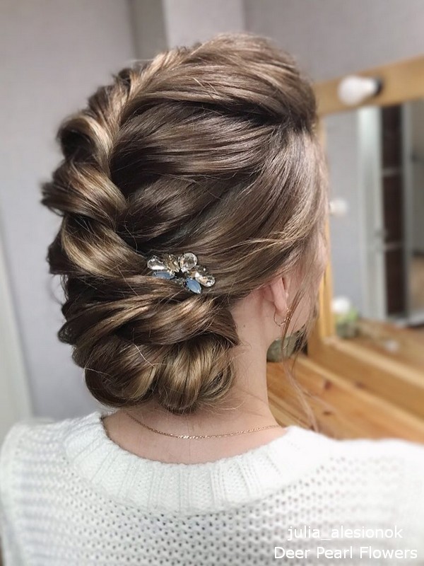 Long Briaided wedding hairstyles from julia_alesionok