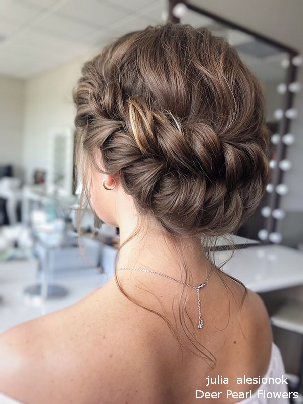 Long Briaided wedding guest hairstyles from julia_alesionok