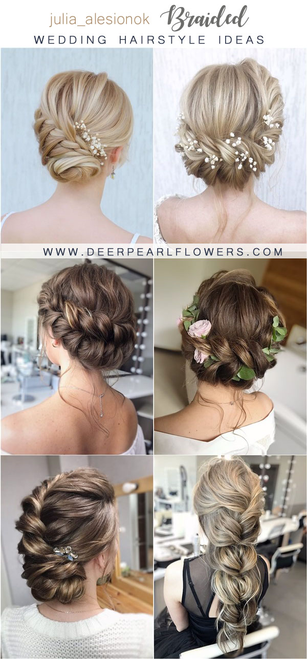 Long Briaided wedding hairstyles from julia_alesionok