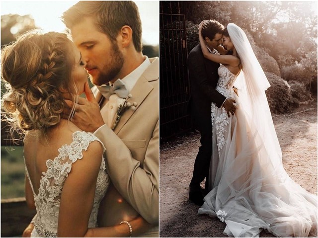 Wedding Photoshoot & Poses Photo couple kissing shot