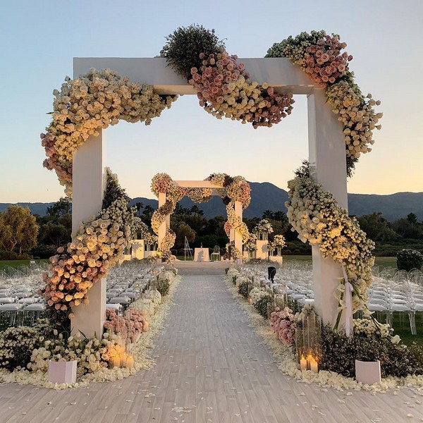 luxury wedding entrance 