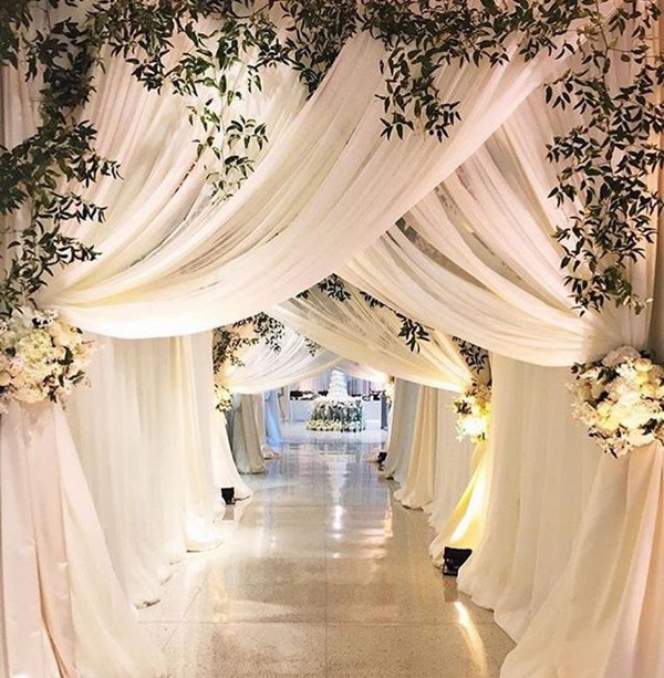 luxury wedding entrance 