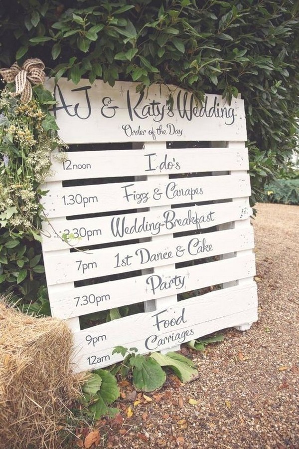 Rustic Wedding Sign Ideas