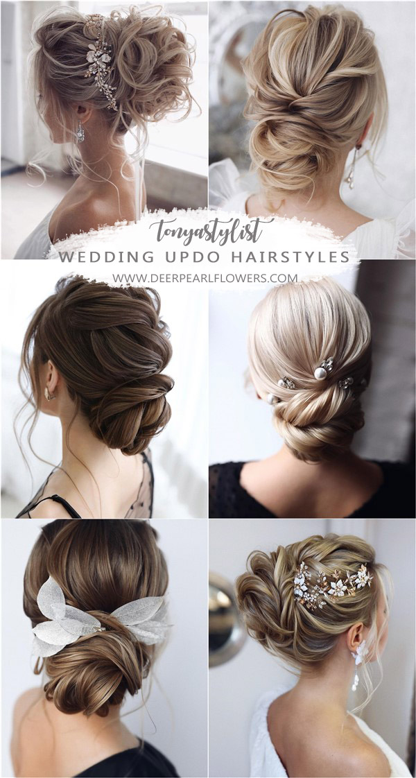 20 Tonyastylist Wedding Updo Hairstyles For Long Hair Deer Pearl Flowers