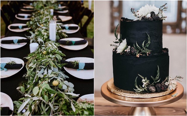 10 Wedding ideas  black wedding, wedding decorations, black gold