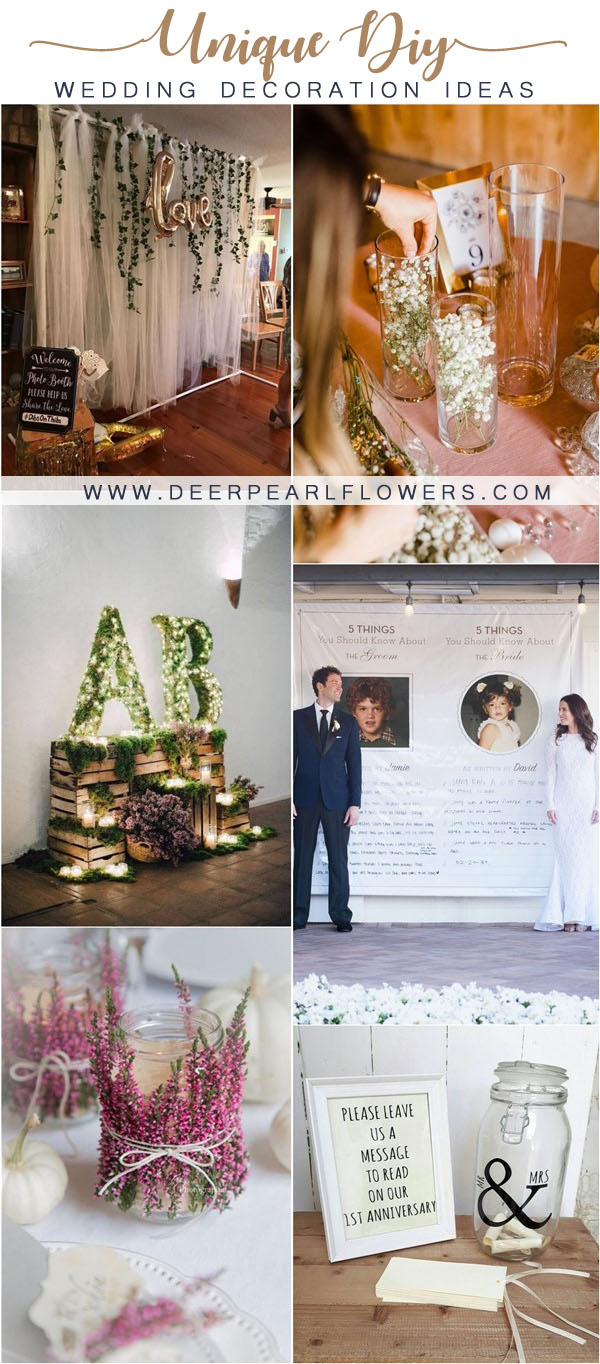 unique diy wedding ideas