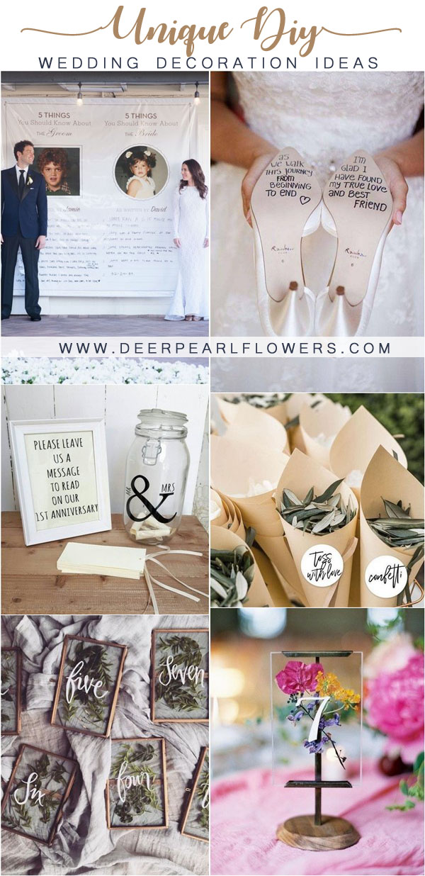 unique diy wedding ideas