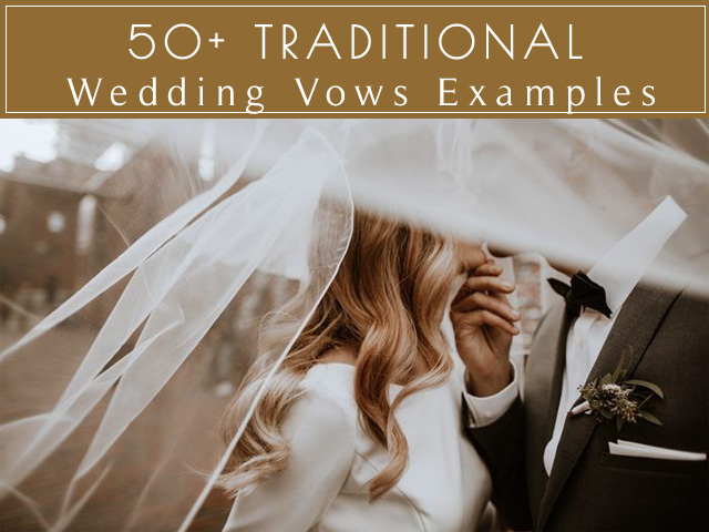 Traditional Wedding Vows Examples