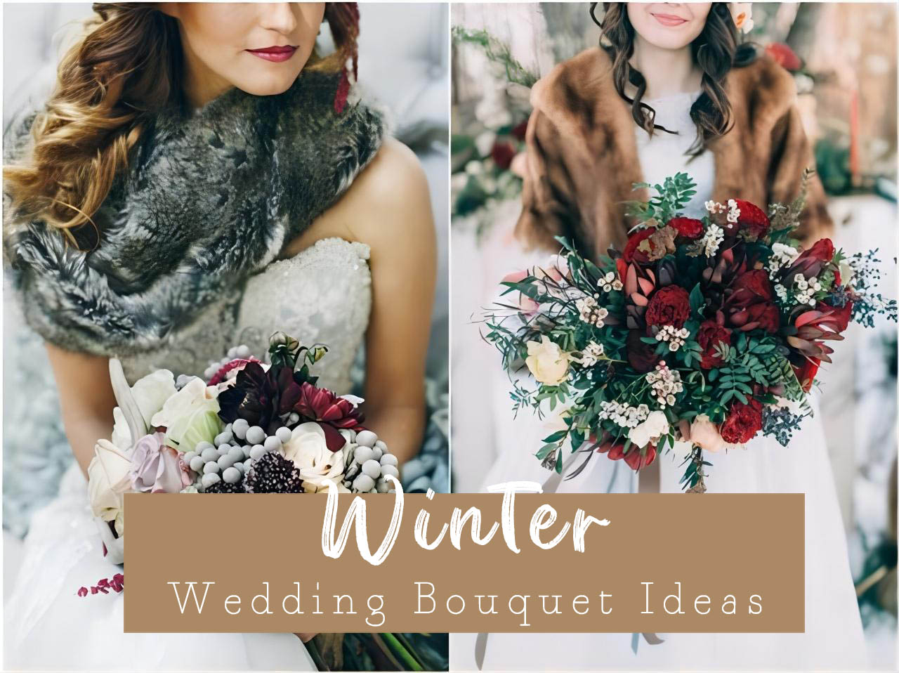 winter wedding bouquets