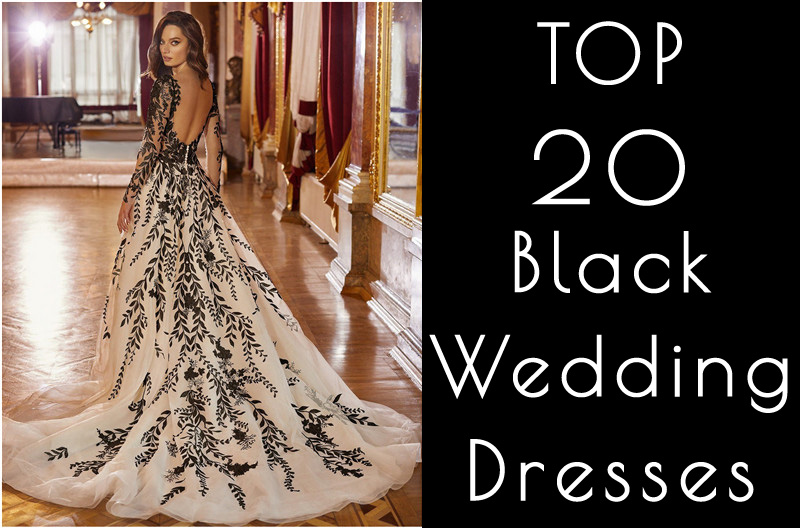 Black and White Wedding Dresses