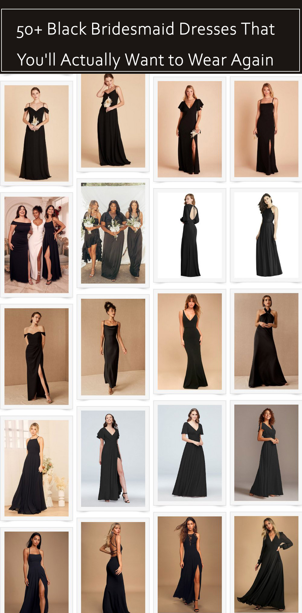 Black Bridesmaid Dresses of 2022 ...